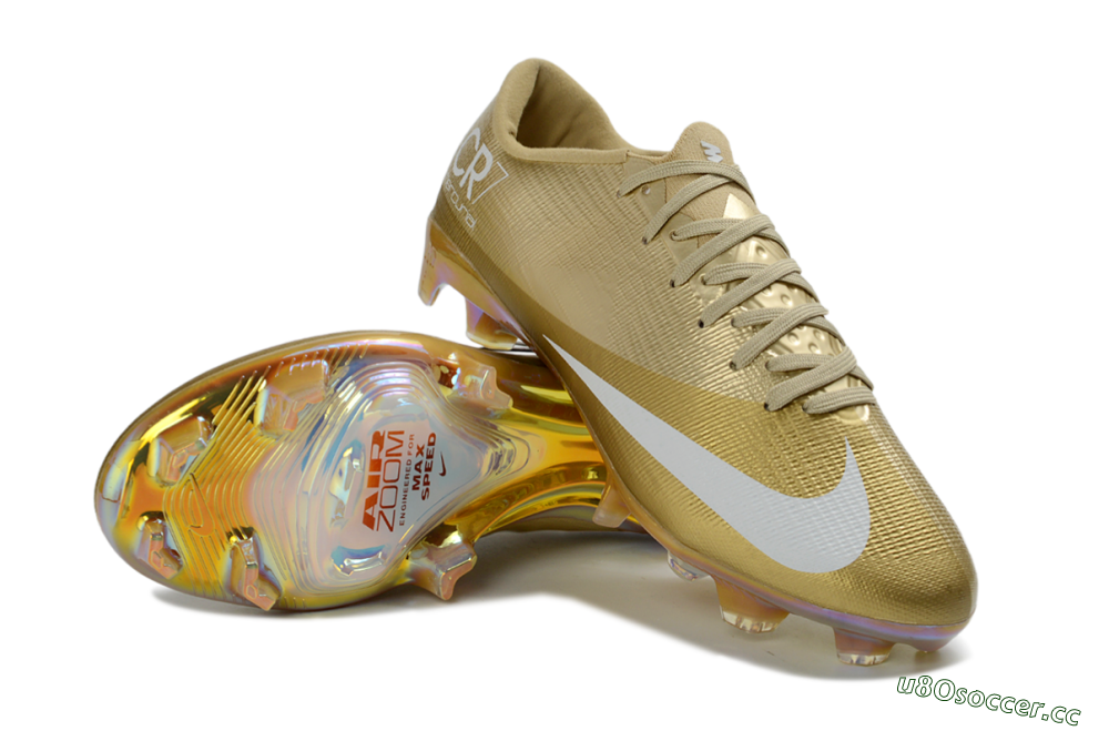 Unisex Nike Air Zoom Mercurial Superfly 11 Elite FG Firm Ground Low-Tops Football Boots - Gold/Metallic Gold/White 3