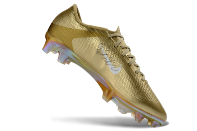 Unisex Nike Air Zoom Mercurial Superfly 11 Elite FG Firm Ground Low-Tops Football Boots - Gold/Metallic Gold/White