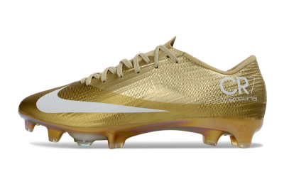 Unisex Nike Air Zoom Mercurial Superfly 11 Elite FG Firm Ground Low-Tops Football Boots - Gold/Metallic Gold/White