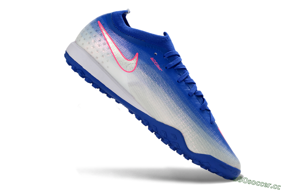 Unisex Nike Air Zoom Mercurial Vapor 17 Elite TF Artificial Turf Low-Tops Football Shoes - Blue/Electric Blue/Frosted Silver 4