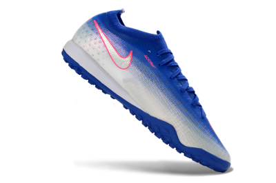 Unisex Nike Air Zoom Mercurial Vapor 17 Elite TF Artificial Turf Low-Tops Football Shoes - Blue/Electric Blue/Frosted Silver