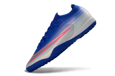 Unisex Nike Air Zoom Mercurial Vapor 17 Elite TF Artificial Turf Low-Tops Football Shoes - Blue/Electric Blue/Frosted Silver