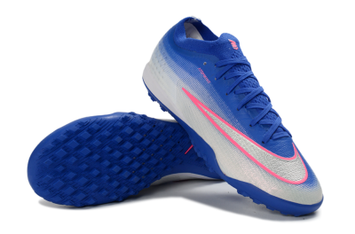 Unisex Nike Air Zoom Mercurial Vapor 17 Elite TF Artificial Turf Low-Tops Football Shoes - Blue/Electric Blue/Frosted Silver