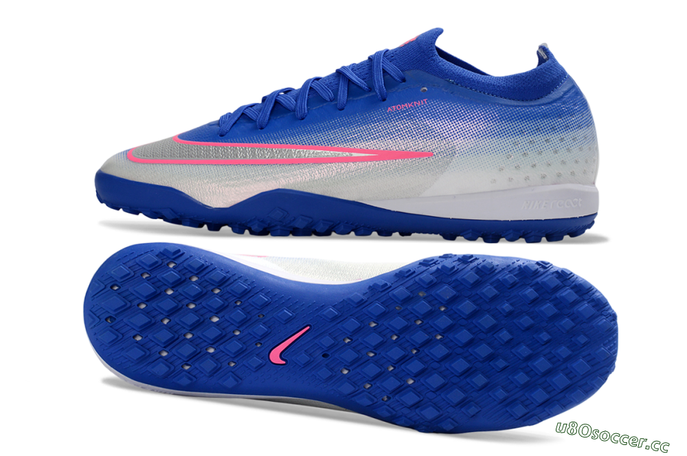 Unisex Nike Air Zoom Mercurial Vapor 17 Elite TF Artificial Turf Low-Tops Football Shoes - Blue/Electric Blue/Frosted Silver 1