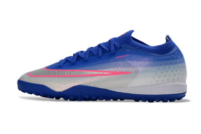 Unisex Nike Air Zoom Mercurial Vapor 17 Elite TF Artificial Turf Low-Tops Football Shoes - Blue/Electric Blue/Frosted Silver