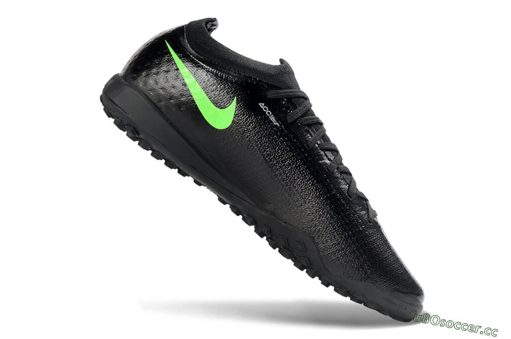 Unisex Nike Air Zoom Mercurial Vapor 17 Elite TF Artificial Turf Low-Tops Football Shoes - Black/Neon Green/Grey 4