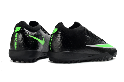 Unisex Nike Air Zoom Mercurial Vapor 17 Elite TF Artificial Turf Low-Tops Football Shoes - Black/Neon Green/Grey