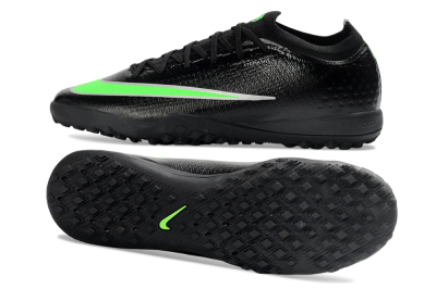 Unisex Nike Air Zoom Mercurial Vapor 17 Elite TF Artificial Turf Low-Tops Football Shoes - Black/Neon Green/Grey