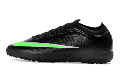 Unisex Nike Air Zoom Mercurial Vapor 17 Elite TF Artificial Turf Low-Tops Football Shoes - Black/Neon Green/Grey