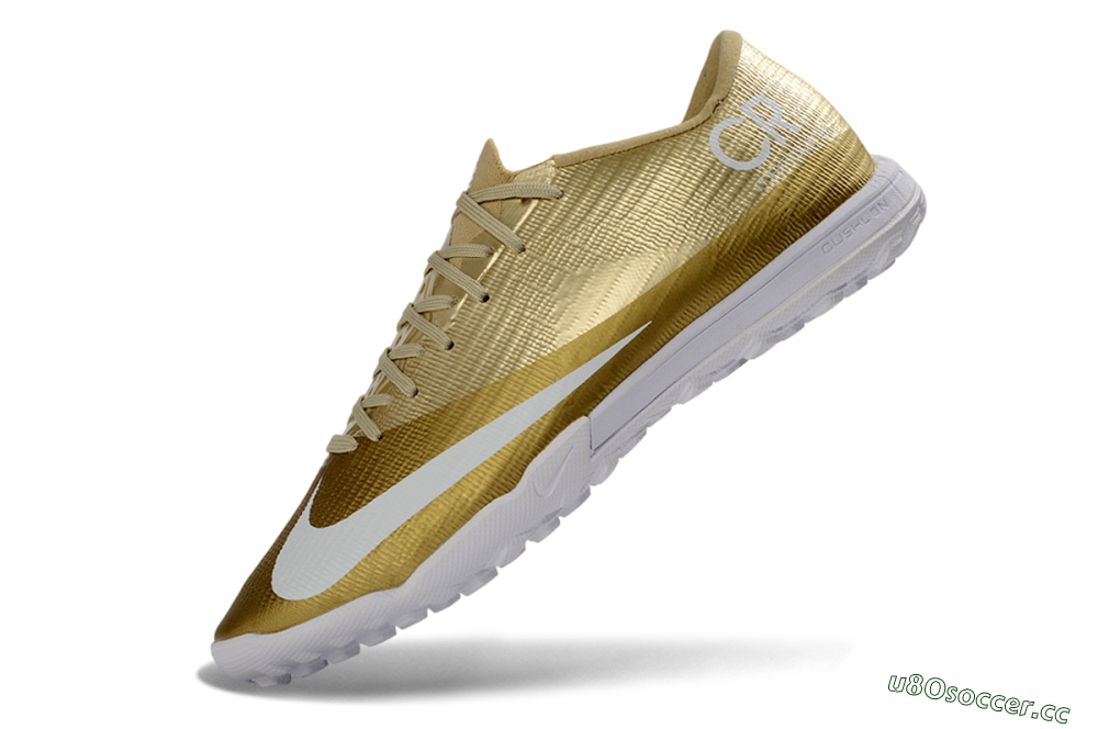 Unisex Nike Air Zoom Mercurial Superfly 11 Elite TF Artificial Turf Low-Tops Football Shoes - Gold/Metallic Gold/Snow White 5
