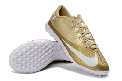 Unisex Nike Air Zoom Mercurial Superfly 11 Elite TF Artificial Turf Low-Tops Football Shoes - Gold/Metallic Gold/Snow White