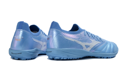 Men's Mizuno Morelia Neo 4 TF Artificial Turf Low-Tops Football Shoes - Blue/Sky Blue/Crystal Blue