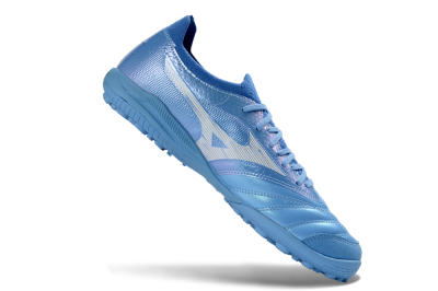 Men's Mizuno Morelia Neo 4 TF Artificial Turf Low-Tops Football Shoes - Blue/Sky Blue/Crystal Blue