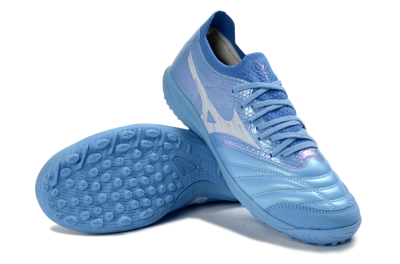 Men's Mizuno Morelia Neo 4 TF Artificial Turf Low-Tops Football Shoes - Blue/Sky Blue/Crystal Blue