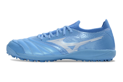Men's Mizuno Morelia Neo 4 TF Artificial Turf Low-Tops Football Shoes - Blue/Sky Blue/Crystal Blue