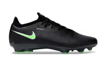 Unisex Nike Air Zoom Mercurial Vapor 17 Elite FG Firm Ground Low-Tops Football Boots - Black/Electric Green/Metallic Silver