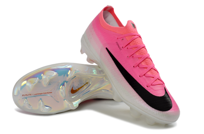 Unisex Nike Air Zoom Mercurial Vapor 17 Elite FG Firm Ground Low-Tops Football Boots - Pink/Neon Pink/Black