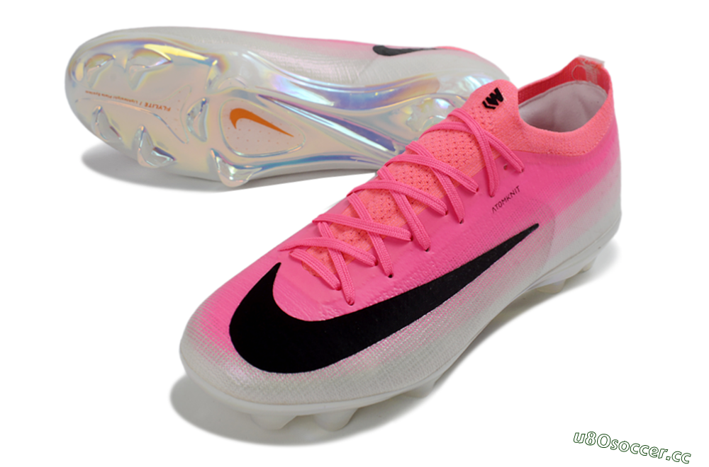 Unisex Nike Air Zoom Mercurial Vapor 17 Elite FG Firm Ground Low-Tops Football Boots - Pink/Neon Pink/Black 3