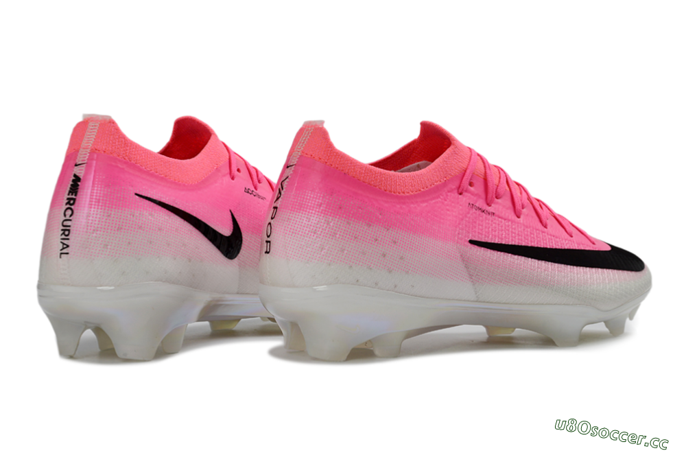 Unisex Nike Air Zoom Mercurial Vapor 17 Elite FG Firm Ground Low-Tops Football Boots - Pink/Neon Pink/Black 7