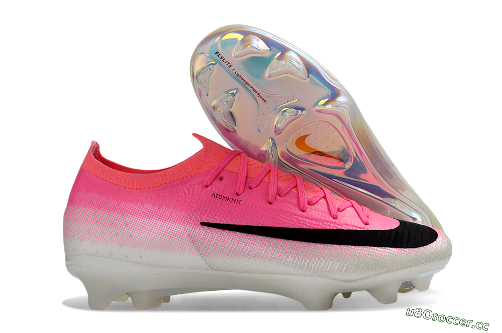 Unisex Nike Air Zoom Mercurial Vapor 17 Elite FG Firm Ground Low-Tops Football Boots - Pink/Neon Pink/Black 2