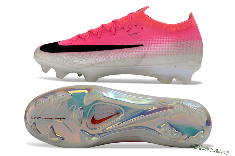 Unisex Nike Air Zoom Mercurial Vapor 17 Elite FG Firm Ground Low-Tops Football Boots - Pink/Neon Pink/Black 1