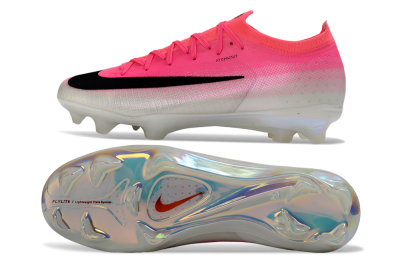 Unisex Nike Air Zoom Mercurial Vapor 17 Elite FG Firm Ground Low-Tops Football Boots - Pink/Neon Pink/Black