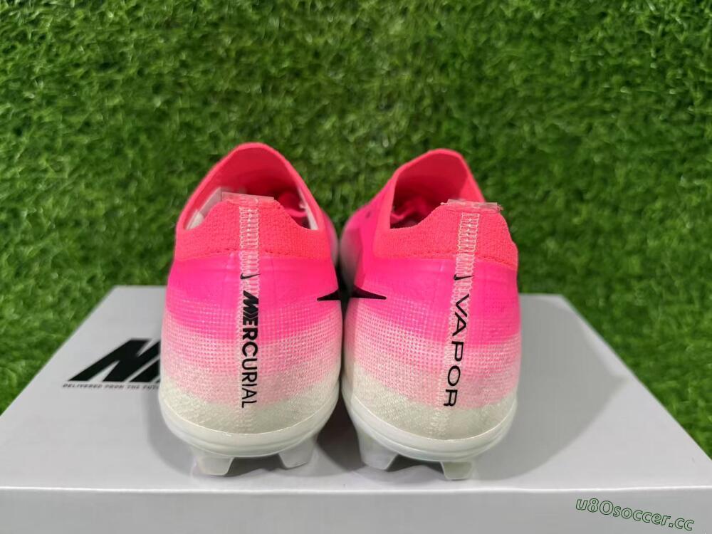 Unisex Nike Air Zoom Mercurial Vapor 17 Elite FG Firm Ground Low-Tops Football Boots - Pink/Neon Pink/Black