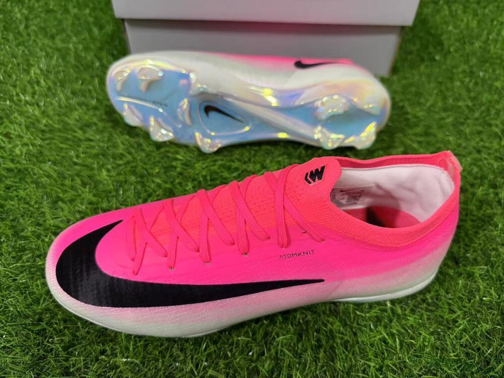 Unisex Nike Air Zoom Mercurial Vapor 17 Elite FG Firm Ground Low-Tops Football Boots - Pink/Neon Pink/Black