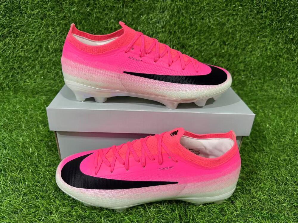 Unisex Nike Air Zoom Mercurial Vapor 17 Elite FG Firm Ground Low-Tops Football Boots - Pink/Neon Pink/Black