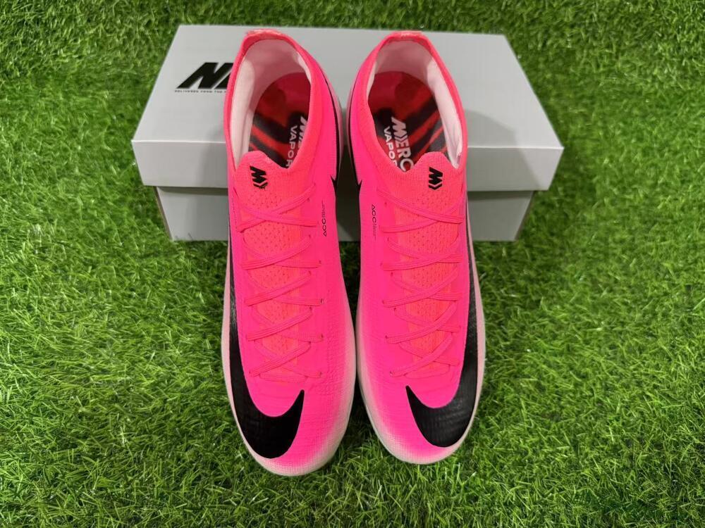 Unisex Nike Air Zoom Mercurial Vapor 17 Elite FG Firm Ground Low-Tops Football Boots - Pink/Neon Pink/Black