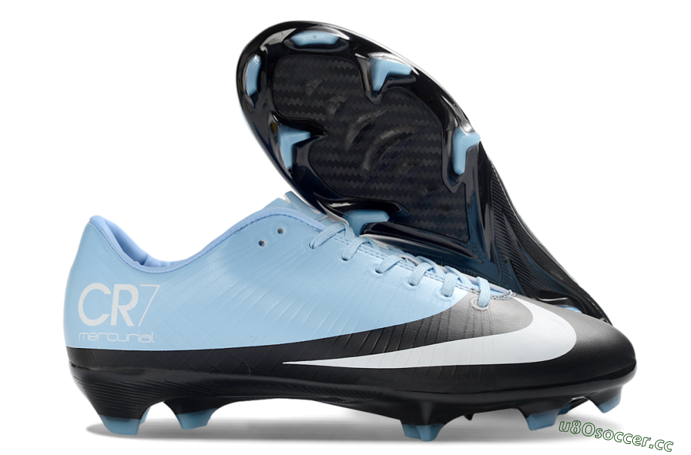 Men's Nike Air Zoom Mercurial Superfly 11 Elite FG Firm Ground Low-Tops Football Boots - Blue/Sky Blue/Black 2