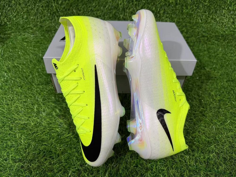Unisex Nike Air Zoom Mercurial Vapor 17 Elite FG Firm Ground Low-Tops Football Boots - Yellow/Vibrant Yellow/Sleek Black