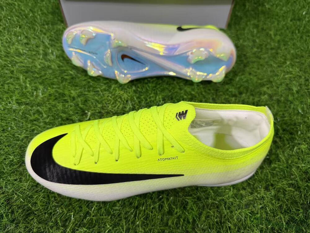 Unisex Nike Air Zoom Mercurial Vapor 17 Elite FG Firm Ground Low-Tops Football Boots - Yellow/Vibrant Yellow/Sleek Black