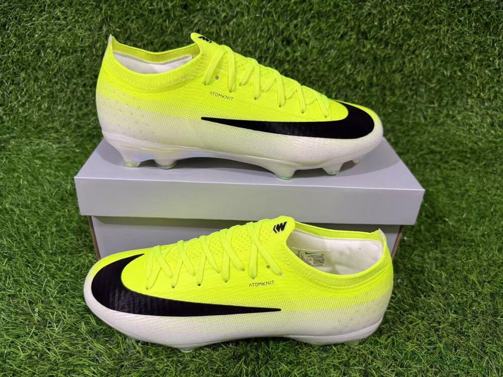 Unisex Nike Air Zoom Mercurial Vapor 17 Elite FG Firm Ground Low-Tops Football Boots - Yellow/Vibrant Yellow/Sleek Black