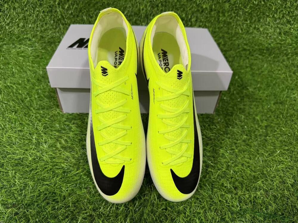 Unisex Nike Air Zoom Mercurial Vapor 17 Elite FG Firm Ground Low-Tops Football Boots - Yellow/Vibrant Yellow/Sleek Black