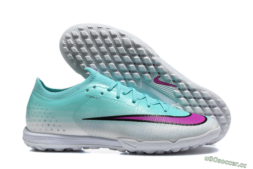 Unisex Nike Air Zoom Mercurial Vapor 17 Elite TF Artificial Turf Low-Tops Football Shoes - Aqua/Turquoise Dream/Purple Flash 2