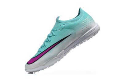 Unisex Nike Air Zoom Mercurial Vapor 17 Elite TF Artificial Turf Low-Tops Football Shoes - Aqua/Turquoise Dream/Purple Flash