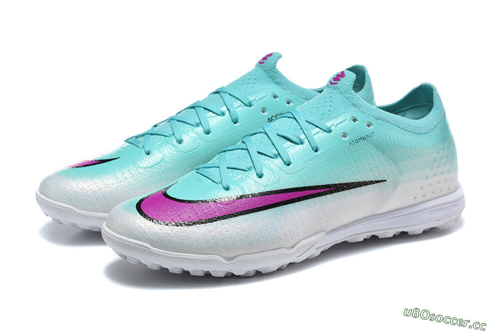 Unisex Nike Air Zoom Mercurial Vapor 17 Elite TF Artificial Turf Low-Tops Football Shoes - Aqua/Turquoise Dream/Purple Flash 5