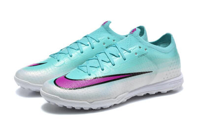 Unisex Nike Air Zoom Mercurial Vapor 17 Elite TF Artificial Turf Low-Tops Football Shoes - Aqua/Turquoise Dream/Purple Flash