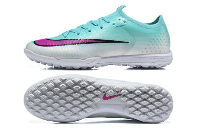 Unisex Nike Air Zoom Mercurial Vapor 17 Elite TF Artificial Turf Low-Tops Football Shoes - Aqua/Turquoise Dream/Purple Flash