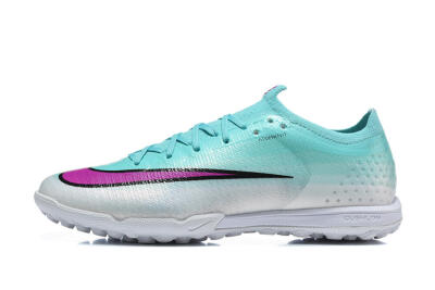 Unisex Nike Air Zoom Mercurial Vapor 17 Elite TF Artificial Turf Low-Tops Football Shoes - Aqua/Turquoise Dream/Purple Flash