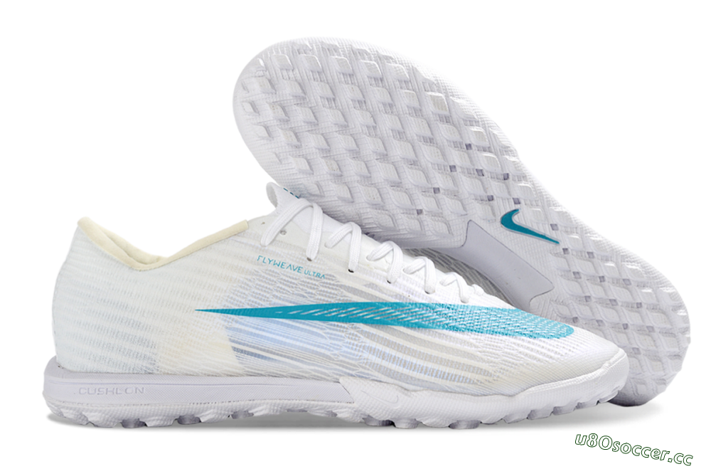 Unisex Nike Air Zoom Mercurial Superfly 11 Elite TF Artificial Turf Low-Tops Football Shoes - White/Aqua Breeze/Icy Blue 2