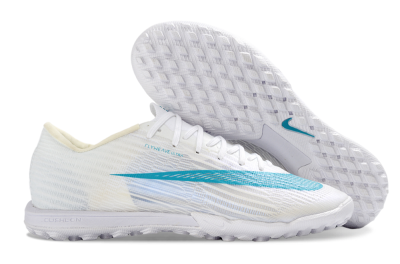 Unisex Nike Air Zoom Mercurial Superfly 11 Elite TF Artificial Turf Low-Tops Football Shoes - White/Aqua Breeze/Icy Blue