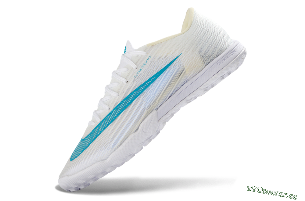 Unisex Nike Air Zoom Mercurial Superfly 11 Elite TF Artificial Turf Low-Tops Football Shoes - White/Aqua Breeze/Icy Blue 5