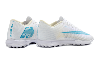 Unisex Nike Air Zoom Mercurial Superfly 11 Elite TF Artificial Turf Low-Tops Football Shoes - White/Aqua Breeze/Icy Blue