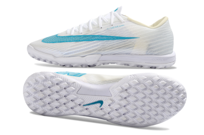 Unisex Nike Air Zoom Mercurial Superfly 11 Elite TF Artificial Turf Low-Tops Football Shoes - White/Aqua Breeze/Icy Blue