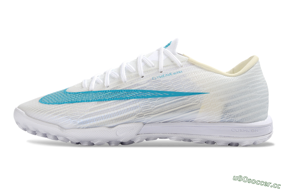 Unisex Nike Air Zoom Mercurial Superfly 11 Elite TF Artificial Turf Low-Tops Football Shoes - White/Aqua Breeze/Icy Blue 0