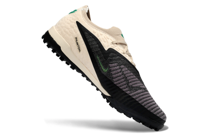Unisex Nike Phantom 6 Elite Low TF Artificial Turf Low-Tops Football Shoes - Beige/Charcoal Gray/Lime Green