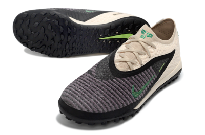 Unisex Nike Phantom 6 Elite Low TF Artificial Turf Low-Tops Football Shoes - Beige/Charcoal Gray/Lime Green
