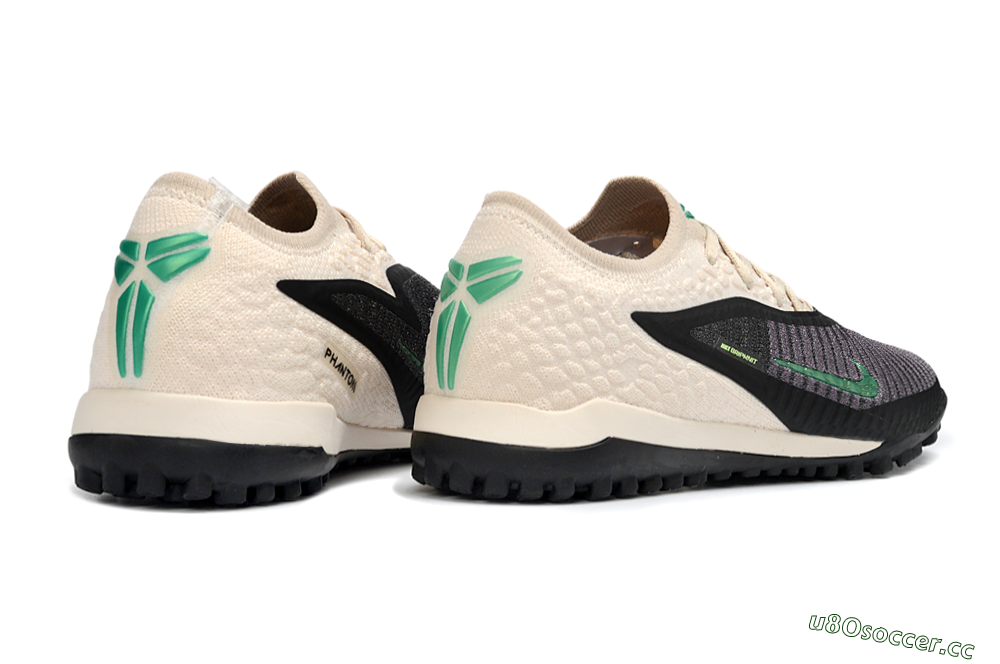 Unisex Nike Phantom 6 Elite Low TF Artificial Turf Low-Tops Football Shoes - Beige/Charcoal Gray/Lime Green 7